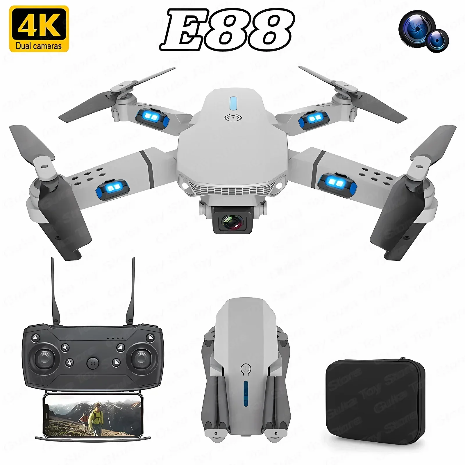 Drone Battery Box - E88 Pro WIFI FPV Дрон Широкоугольный