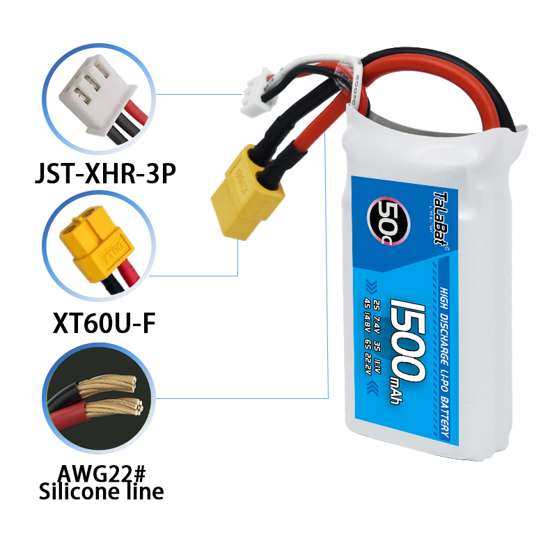 3 шт. TalaBat 50C 1500 мАч 7,4 – обзор и цена Drone Battery Li-Ion
