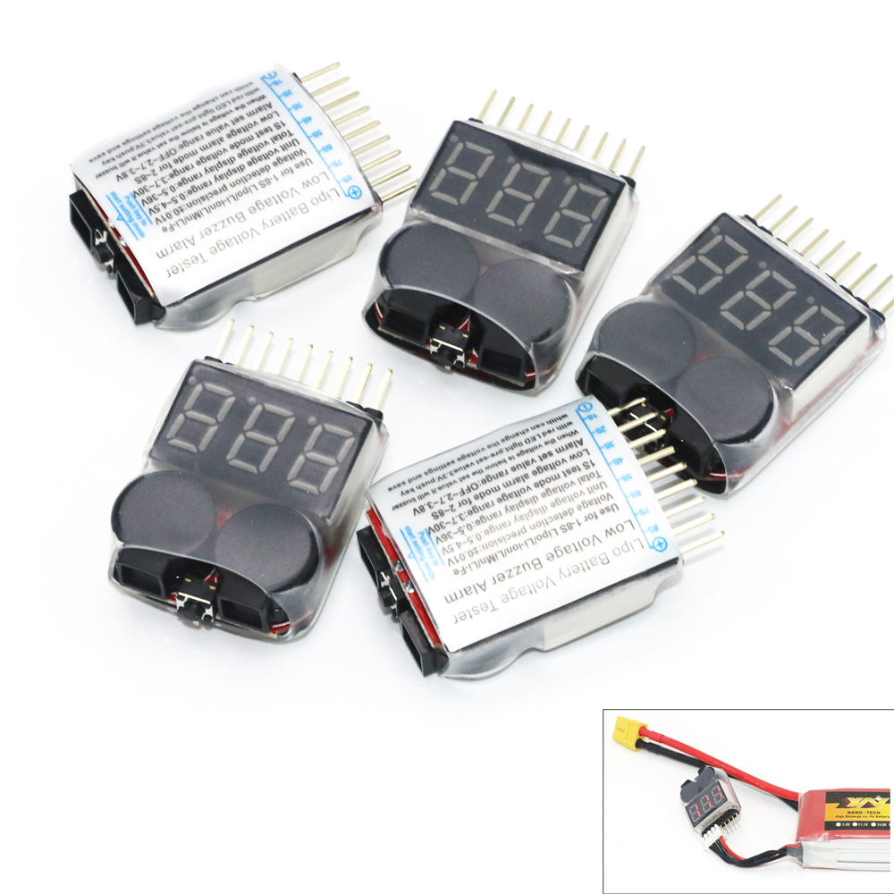 Тестер напряжения Lipo батареи – обзор и цена Drone Battery Alarm